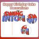 Spider Cartoon Birthday Cake Topper, Spider Web Theme Cake Decor for Kid Birthday Party Decorations (1)