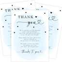 Your Main Event Prints Baby Shower Thank You Cards with Envelopes - Elegant and Convenient Gratitude Notes for Baby Showers (Blue)