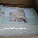 Felisa Floral Embroidered Quilted Bedspread, Lightweight All Seasons Vintage Bedding, Queen Size 102" W x 118" L, Pink/Ivory
