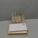 Acrylic Sign Holders 5 X 7, 12 Pack Table Number Holders for Wedding Table Numbers & Menu, Gold Border Acrylic Picture Frames Double Sided Clear Display Stand