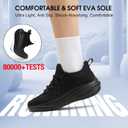 ZOVE Wide Toe Box Shoes Women Extra Wide Width Tennis Sneakers Ultra Light Running Shoes for Women Non-Slip Diabetic Walking Gym Workout Trainer, Size 40