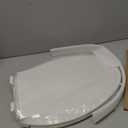 Toilet Seat, Elongated Toilet Seat with Toddler Seat Built in, Potty Training Toilet Seat Elongated Fits Both Adult and Child, with Slow Close and Magnets- Elongated (White)