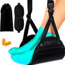 Foot Hammock for Plane Travel Accessories,Comfortable and Portable Airplane Foot Hammock,with Eye Mask and Earplugs,- Airplane Travel Essentials to Relax Your Feet (1pc)