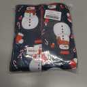 Matching Christmas Onesie Pajamas for Family/Couples, Cute Printed One-piece Pjs, Xmas Holiday Adult Hooded Sleepwear (6-8 Years, Snowman)