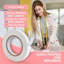 2 x Gunlar Double Side Tape,1/2inch*100FT Adhesive Fabric Hem Tape No Sew Hemming Tape for Clothes,Pants,Curtains,Arts, Crafts,Carpet,Scrapbooking