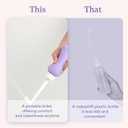 PurComfy Upside Down Peri Bottle for Postpartum Care Essentials, Portable Bidet Travel for Postpartum Perineal Cleansing and Recovery, Peri Bottle for Women, Men, and New Moms, 11 oz