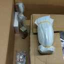 52 inch Flush Mount Ceiling Fans with Lights Remote Control, 5 Reversible Blades Indoor Low Profile Crystal Lighting Chandelier Ceiling Fans for Bedroom Living Room (Chrome)