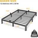 Superay 7 Inch Queen Bed Frame Low Profile with Rounded Legs, Easy Assembly