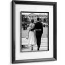 Yaetm 16x20 Black Picture Frame with Decorative Inner Frame, Single