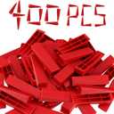 JAPCHET 400 PCS Tile Leveling System Wedges Reusable for 1/8, 1/16, 1/32 Inch Spacers for Tile Leveler Installation, Red