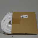 Saillong Patent Pending Dehumidifier Drain Hose, 13FT, 3/4 Inch FHT, with Cuttable Rubber Adapter and Connect Clamp, Flexible Universal Drain Hose for Most Dehumidifier Air Conditioner Brands(White)