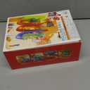 2-in-1 Rolling Ball & Car Ramp Race Track for Toddlers, Hammer Ball Drop Toy for Boys & Girls, Interactive Playset w/Sensor Lights - Montessori STEM Learning Toys for Kids 1-5+ Year Old (Blue + Red + Orange + Green)