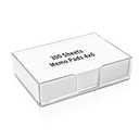 300 Sheet 4x6 Memo Holder Desk Notepad Tray Pad Paper Memo Sheets Non Sticky Memo Pads 4x6 Acrylic Notepad Holder for Desk School Organization Planning（Internal Size: 3.97 × 5.78 Inch）
