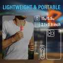 Yaklim Running Light, 2 Pack Clip on Flashlight for Runners Rechargeable Safety Lights for Walking at Night Hands Free Emergency LED Flashlight Work Light Warning Flashing Camping Hiking Walking Dog