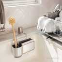 Simplehuman Sink Caddy Sponge Holder, Brushed Stainless Steel