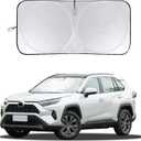 INSAUTO for RAV4 Car Windshield Cover, Windshield Sun Shades Foldable Sunshade for Toyota RAV4 2013-2023 SUV Crossover Front Window Custom Fit Sun Visor Heatshield Protector Car Accessories