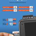 ROVE PRO Micro SD Card microSDXC 128GB Memory Card with Full-Size SD Adapter 100MB/s Read Speed, C10, U3, V30, 4K, A2 for Dash Cam, Android Smart Phones, Tablets, Games