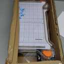 Fiskars ProCision Rotary Bypass Paper Trimmer - 12" Cut Length - Craft Paper and Mixed Media Cutter with Grid Lines - Orange
