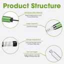 60 Unit Peptide Pen, Reusable V2 Injector Metal Pens with 2PCS 3ml Cartridges and Travel Case, Universal Compatibility, Daily Use (Green)