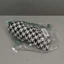 Women's Luxury Houndstooth Pattern Beret Beanie Hat (Black/White)