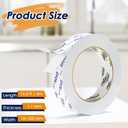 Double Sided Tape Heavy Duty White PE Foam Tape, 1 in X 16.5 Ft Mounting Tape Removable Strips Strong Weatherproof Adhesive Tape for Hanging Picture Poster, Carpets, Paint Wall No Damage, 2 Rolls