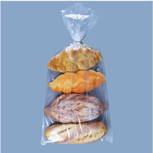 200Pcs 11 x 18 Inch Bottom Gusset Bread Bags with Ties, Clear Plastic Micro Perforated Bags for Homemade Bread and Bakery Loaf Baugette - Thickened, Freezer Safe