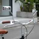 Vintage Bike Handlebar Rearview Mirror |1 Mirror (Single)| Universal Adjustable Rotatable Bike Safe Clear Mirror for Cruiser Bike Electric Bike ebike Motorcycle Scooter