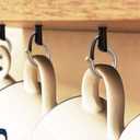 44-Pack 304Stainless Steel Q-Hanger Hook, Indoor and Outdoor Hooks Home Christmas Lights Hanger Hooks with Screw for Garage New Year Party Outdoor Easy Release Wire and Fairy Led Lights