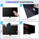 Hanging 24 Inch Computer Privacy Screen Filter, Hanging Computer Screen Privacy Cover, Compatible with, 24 Inch 16:9 Widescreen Monitors, Protect Eyes from Glare and Blue Light