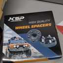 KSP 6X5.5 Wheel Spacers for Silverado Sierra,1.5"(38mm) Real Forged Spacers with 78.1mm Hub Bore M14x1.5 Studs fit for Tahoe Avalanche Express Suburban Sierra Yukon (black)