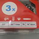 KAKEI Chainsaw Chain 18 Inch .325" Pitch .063" Gauge 74 Drive Links- 26RS 74 Fits Stihl MS271 Farm Boss, MS291, MS311 and More- 36390050074, V74 (3 Chains) - Full Chisel