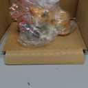 5.13 Inch Sleeping Tabby Kittens Decorative Figurine, Orange and Gray
