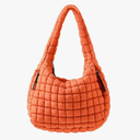 Puffer Quilted Shoulder Bag for Women Padding Shoulder Bag Puffy Bag Trendy Tote Bag 2025