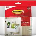 Command 10 Lb Large Organizing Caddy with 4 Command Strips, 9.91" x 3.38" x 5.15", Heavyweight Damage-Free Hanging for Organizing Cleaning Supplies, Closet, and Pantry, White