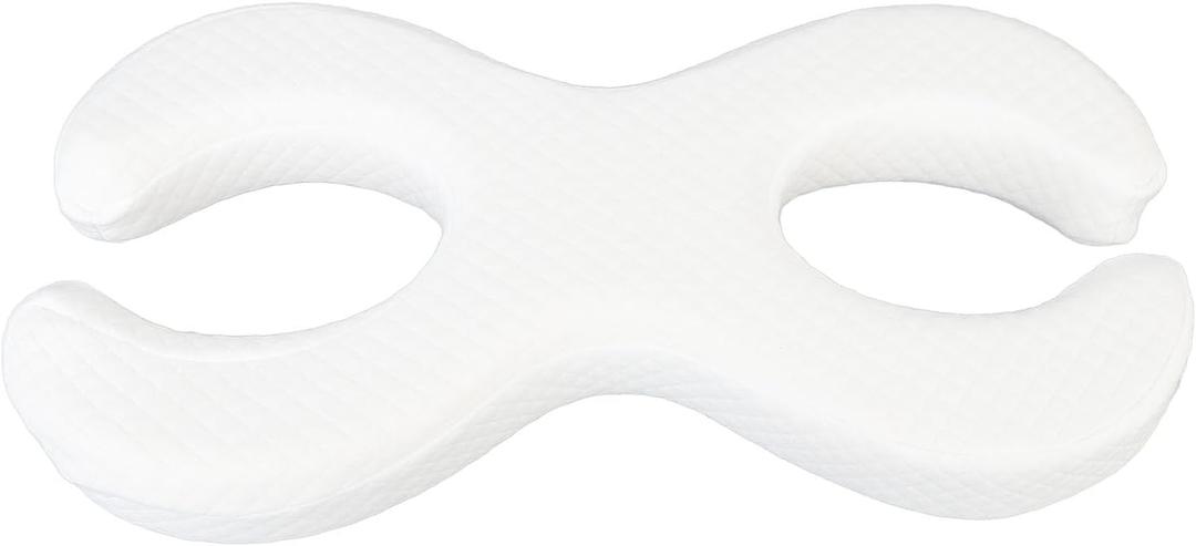 Side Sleep Pillow Face Concave Design Ear Face Pillow Removable and Washable Face Pillow Side Sleep Pillow for Side Sleepers (White)