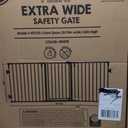 Regalo Safety 28"-76 Super Wide Configurable Baby Gate for Doorways & Open Spaces, 3-Panel Wall Mounted Safety Gate with Door for Babies, Toddlers & Pets, Includes Wall Mount Hardware