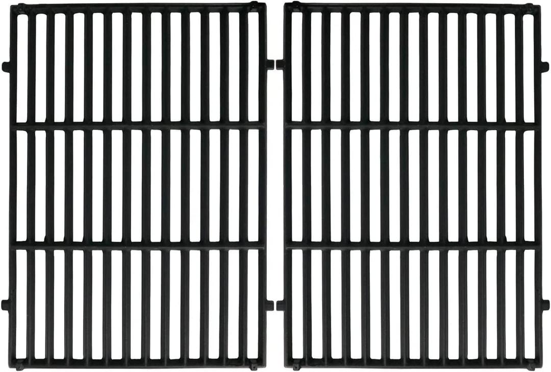 JCLMER Genesis II Grill Grate Replacement Parts for Genesis ii E-310/S-310, ii E-325, ii E-335/S-335, ii SE-335/SE-310, Cast Iron 66095 Cooking Grates for Genesis II LX 300 Series, Weber 66802,66805