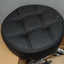 BEWISHOME Rolling Stool with Wheels, Adjustable Stool Heavy Duty 450lb, 360 Swive Rolling Chair for Massage Spa Medical Tattoo, PU Thick Seat Padding Salon Chair(Black) BYD01B