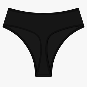 Womens High Waisted Thong Bikini Bottoms Swimsuit Bottoms High Cut Rave Bottoms Size S