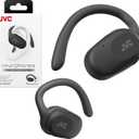 JVC nearphones Open Ear True Wireless Headphones with Pivot Motion Mecanism, 16mm Large Drivers Sound, Single Ear use, BT 5.4, Long Battery Life (up to 26 Hours) - HANP40TB (Black)