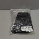 Rooscier Women's Pleated A Line Button Side Zipper High Waist Work Basic Mini Skirt Black X-Large