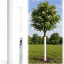 3 x 47" H Tree Trunk Protector Roll, Cut-to-Size Guard for Young Saplings, Custom Sleeve with Ventilation Holes, Punch Tool & Zip Ties, Deer Rabbit Protection for Orchard, Garden and Landscaping