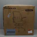 Primy Drafting Chair Tall Office Chair with Flip-up Armrests Executive Ergonomic Computer Standing Desk Chair with Lumbar Support and Adjustable Footrest Ring (Black) (934-Z)