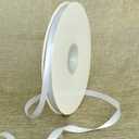 TONIFUL 3/8 Inch x 100yds White Satin Ribbon Thin Solid Fabric Ribbons Roll for Gift Wrapping Hair Balloons Party Wedding Popsicles Decoration Valentine's Day Bouquet Halloween Christmas