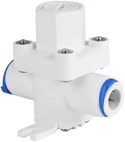 Water Pressure Reducing Valve, 1/4 inch Quick Connect RO System Regulator, White, 125 PSI Max