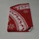 Lukisesy Christmas Tree Skirt 48 inch Tree Skirt Large Snowflake Reindeer Red Xmas Tree Skirt Rustic Christmas Decorations for Winter New Year Holiday Party Decor Indoor Outdoor, RED48IN