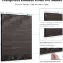 Changshade Cordless Cellular Shades, Blackout Honeycomb Shades for Windows, Pull Down Pleated Blinds, Easy to Install for Indoor Windows and French Doors,29" W x 72" H, Taupe