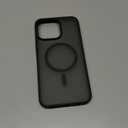 SUPFINE Magnetic for iPhone 15 Pro Max Case (Compatible with MagSafe) (Military Grade Drop Protection) Translucent Matte Shockproof Phone Cover, Black