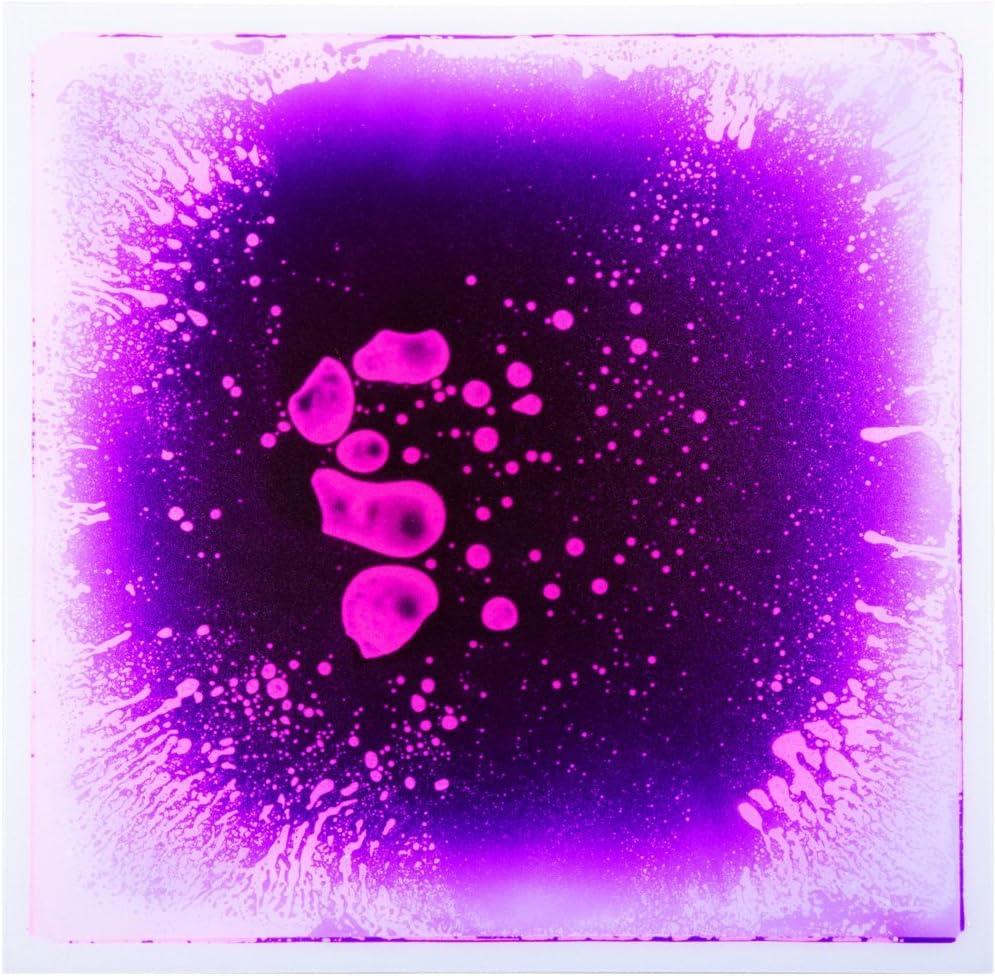 Art3d 1-Pack Fancy Floor Tile for Kids Room Liquid Encased Floor Tile, 11.8" x 11.8" Purple