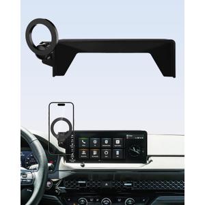 PZK Car Phone Mount for 2023-2025 2026 Honda Accord Hybrid Sport /-L/EX-L/Touring/Prime (Ony fit for 12.3-Inch Screen) Compatible with MagSafe Car Phone Holder with Stroage Box (Not Fit for LX/EX/SE)